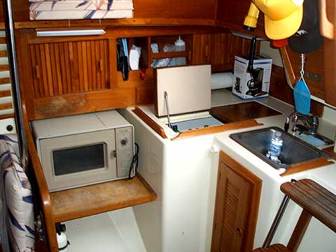 Endeavour 33 Sailboat Galley
