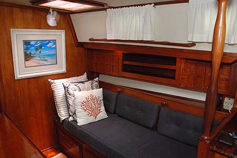 1983 Endeavour 40 Sailboat Salon — Starboard Side