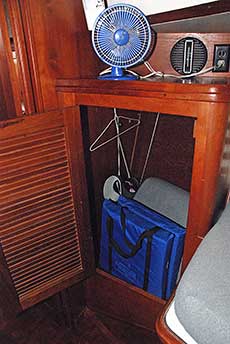 1983 Endeavour 40 Sailboat  V-Berth Storage