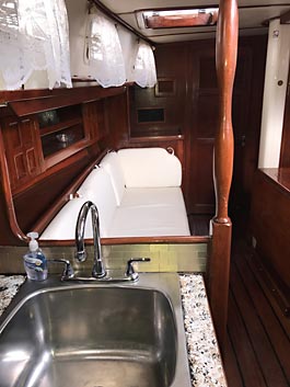 1983 Endeavour 40 Galley and Salon