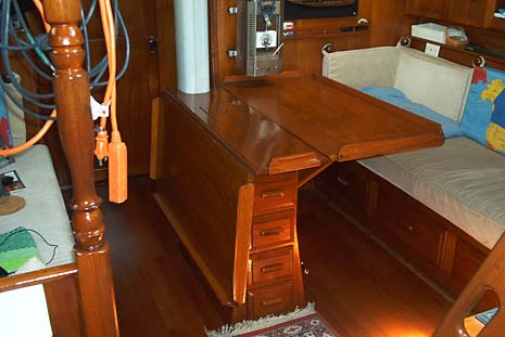 Endeavour 40 Sloop Saloon Table