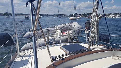 1981 Endeavour 40 Sailboat — Aft Deck