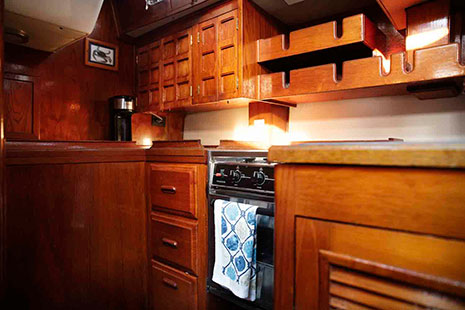 1908 Endeavour 40 Sailboat - Galley
