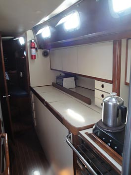 1985 Endeavour 42 Sailboat Galley