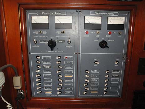 1985 Endeavour 42 Sailboat Electrical Panel