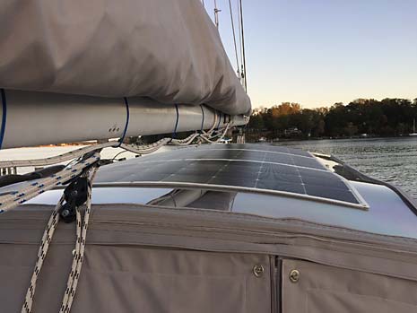 1985 Endeavur 42 Sailboat - Solar Panels