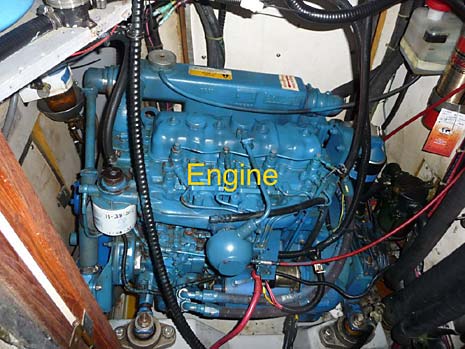 1985 Endeavur 42 Sailboat - Perkins 4-154 Diesel Engine