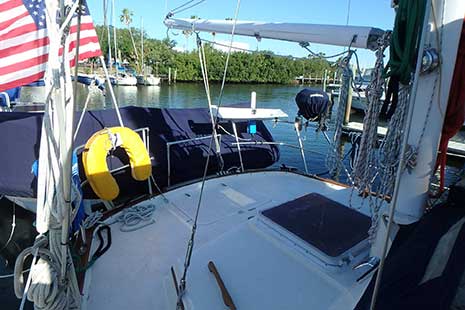 Endeavour 43 Ketch Aft Deck