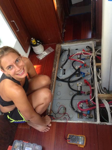 1989 Endeavour 51 Sailboat Battery Bank
