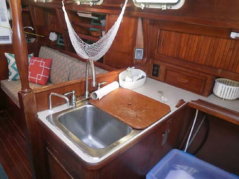1983 Endeavour 35 Sailboat Galley