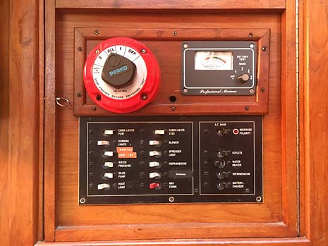 1979 Endeavour 37 Plan A Sailboat Electrical System