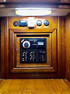 Endeavour 37 Sailboat battery panel