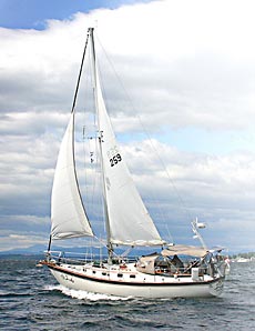 Endeavour 37 Sailboat at sail