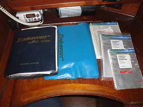 1985 Endeavour 42 Sailboat Nav Station